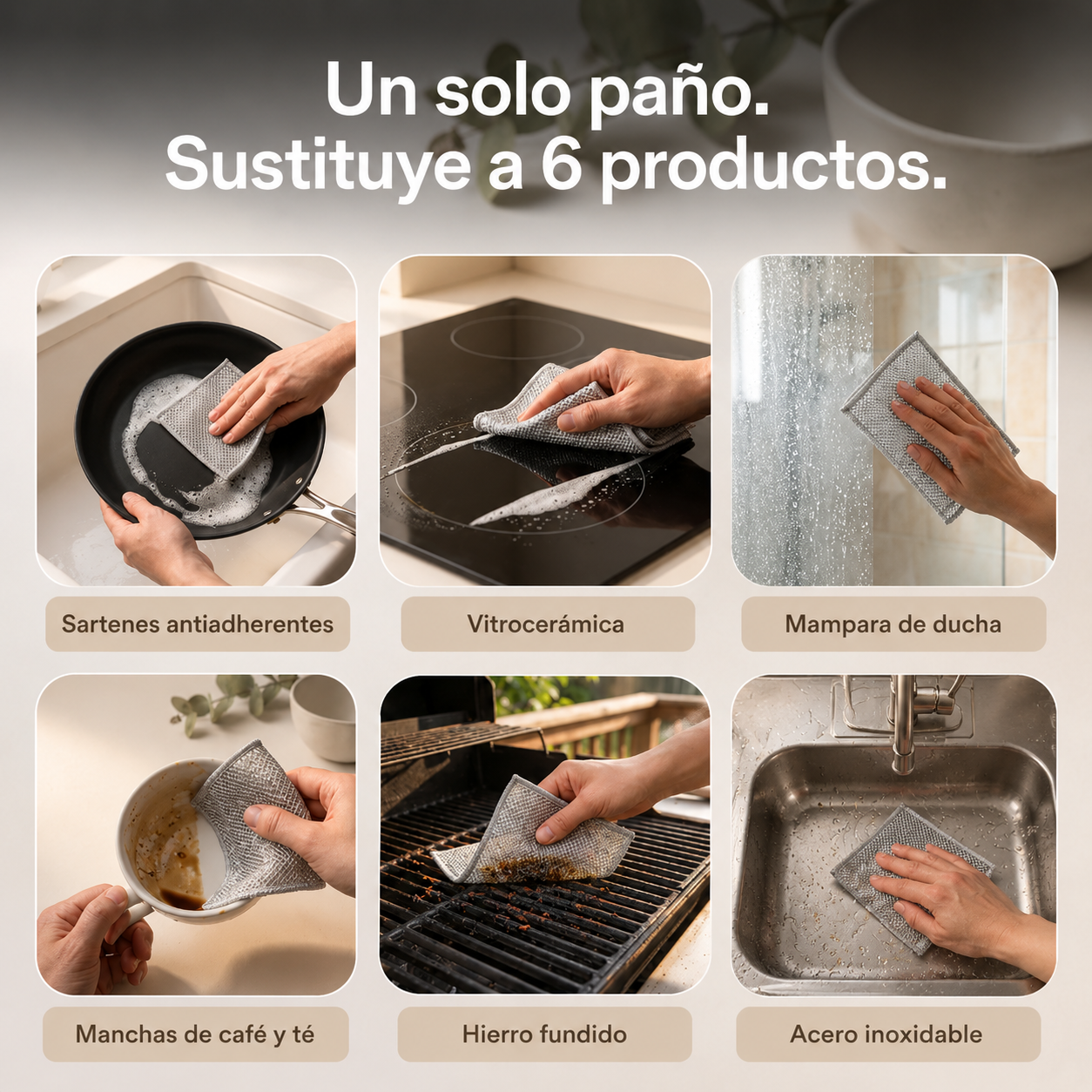 Paño de Acero Inoxidable