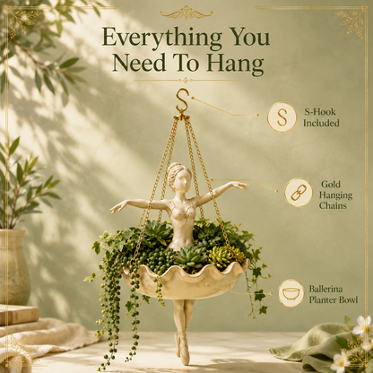 EloisePots™ Ballerina Hanging Planter