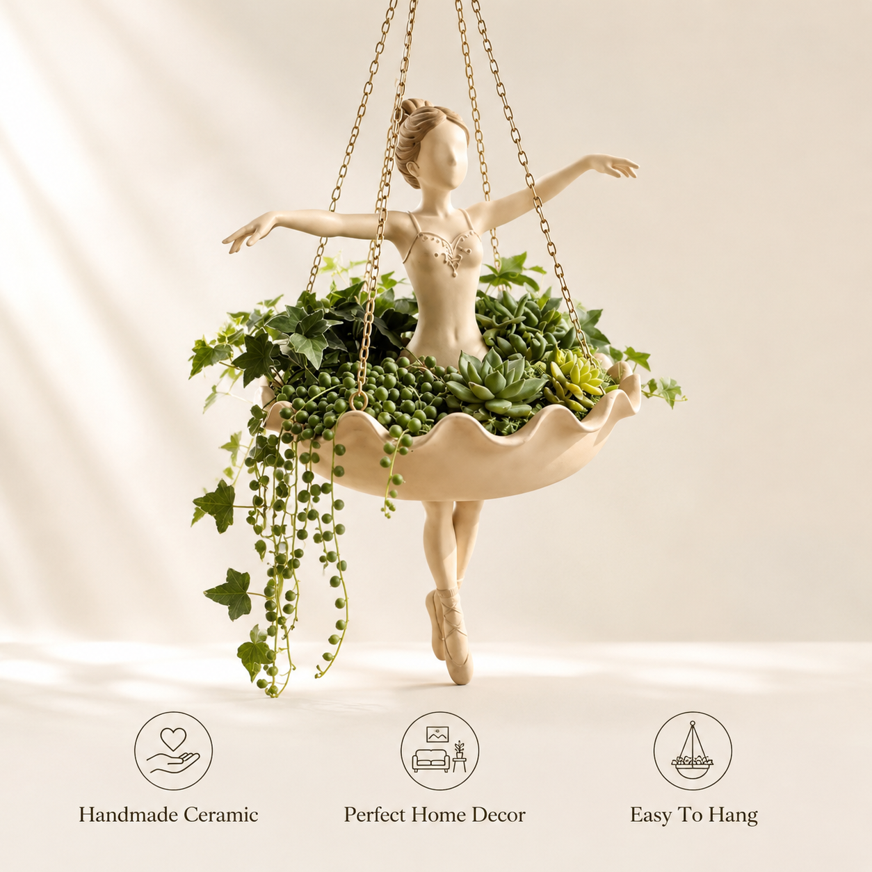 EloisePots™ Ballerina Hanging Planter